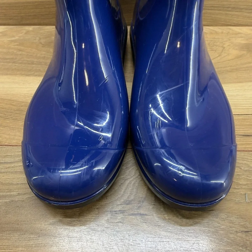 UGG Shaye Rain Boots Womens 6 Royal Blue Waterproof Rall Rubber Mid Calf
